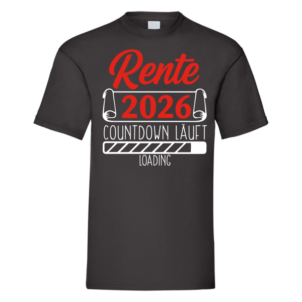 Funshirt  Shirt - RENTE COUNTDOWN LÄUFT